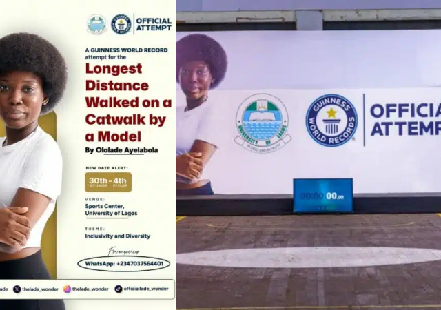 Nigerian Model Hits 96-hour Attempt to Set Guinness World Record For Longest Catwalk