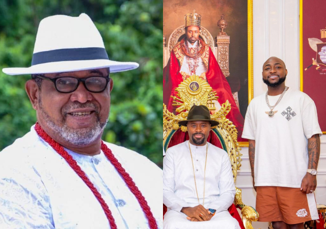 Actor Patrick Doyle queries Davido's choice of outfit to meet the Olu of Warri