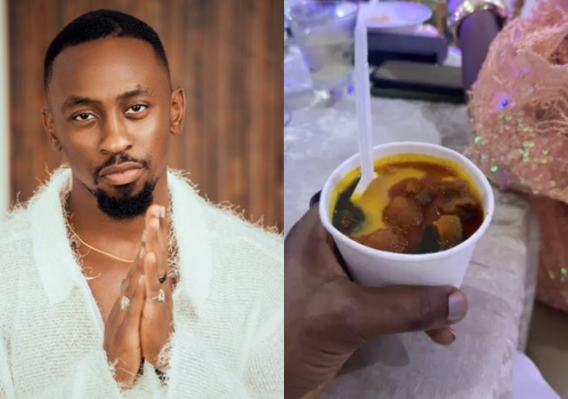 "TPain you do this one” - BBNaja's Saga lament over mini food served at event