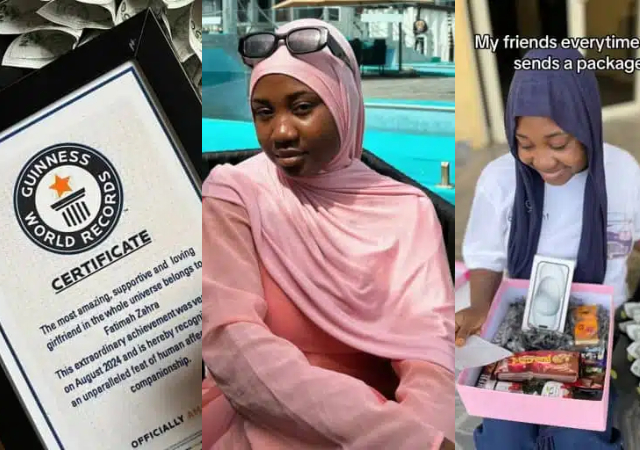 Nigerian man honors lover with Guinness World Record award for being the 'most supportive girlfriend'