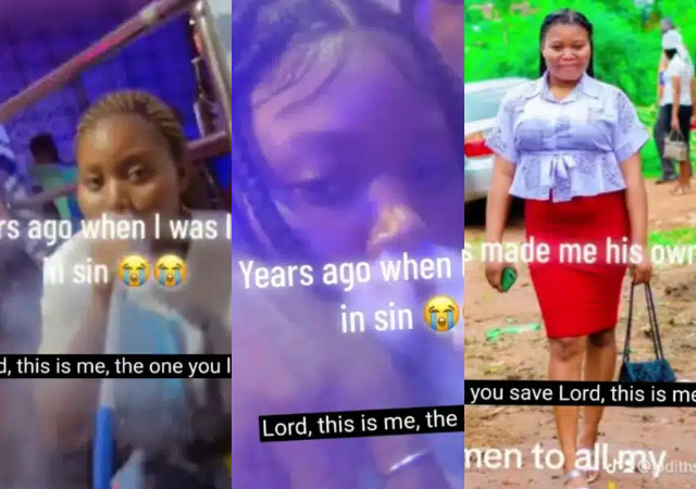 “I guess she’s overdue for marriage" - Reactions as lady shares a video of her past lifestyle vs when she found Jesus