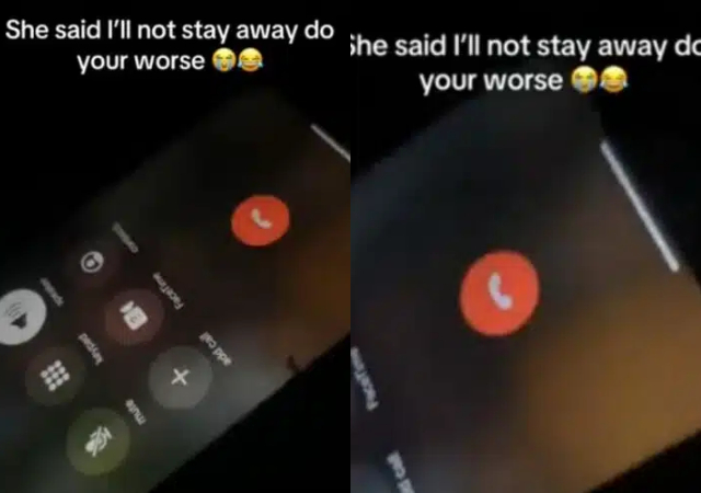 Drama as lady phones boyfriend’s side chick, warns her to stay away from him