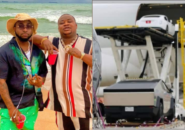 Cubana Chief Priest hypes singer Davido’s newly shipped cars