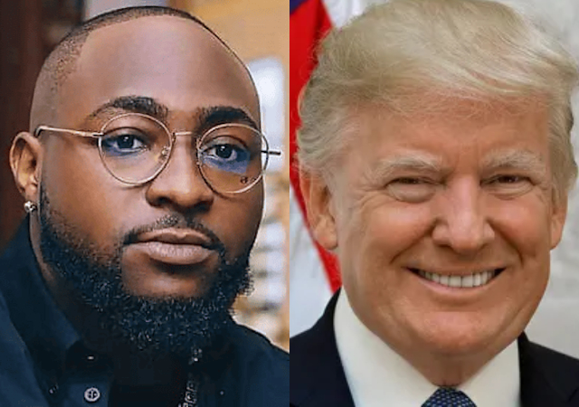 Davido congratulates Donald Trump as he becomes the 47th president of the United States 