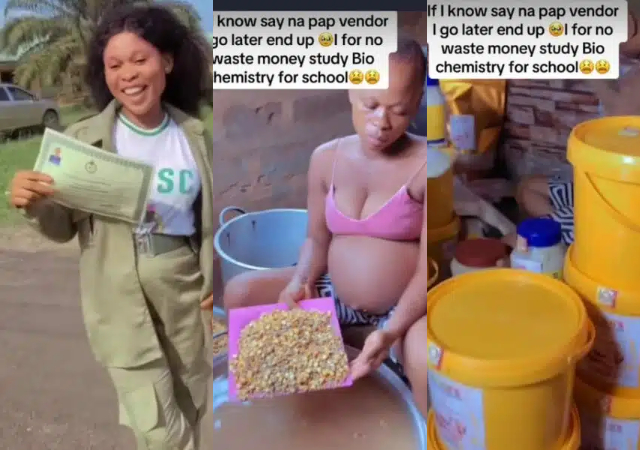 Biochemistry graduate expresses regret as she ends up as pap vendor