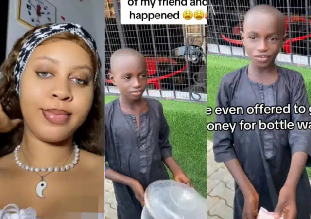 Lady Thrills As Little Boy Offers To Buy Her Bottle Water thumbnail