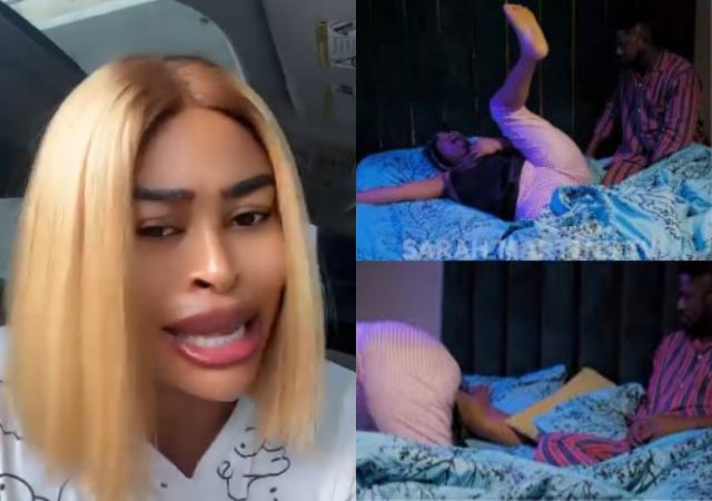 Actress Sarah Martins laments as men floods her DM after her viral bedroom scene with spiritual husband in a movie