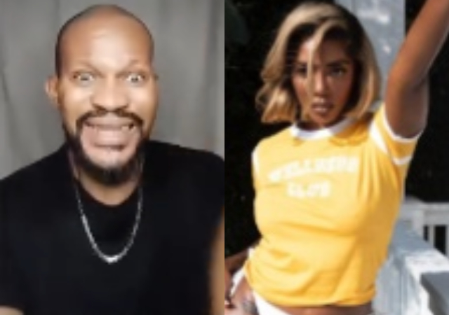 "Are you supposed to be doing this at 44" - Uche Maduagwu blasts Tiwa Savage over her recent photoshoot