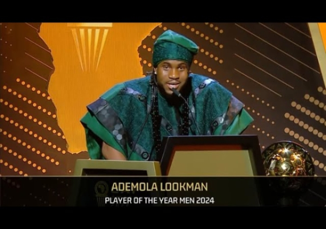 "I failed in front of the world four years ago" — Lookman's speech after winning CAF award