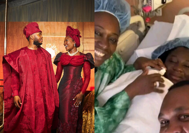 Congratulations pours as Deborah Enenche & husband welcome first child