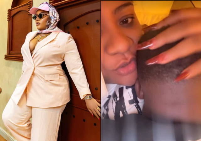 “I’ll only show you what I want you to see…” – Nkechi Blessing tells trolls as she shares intimate moment with her man