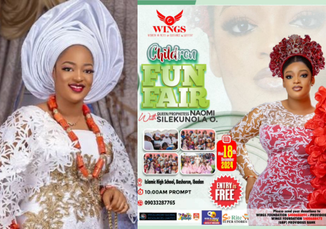 Ooni of Ife ex-wife, Queen Naomi’s Flyer for Children’s Party Before Ibadan Stampede Goes Viral