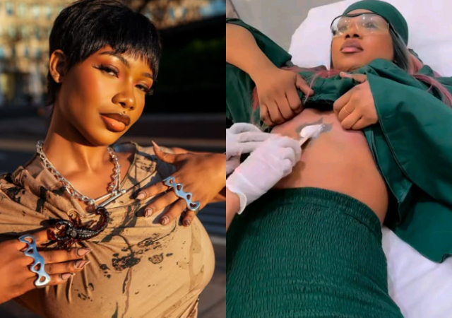 BBNaija's Tacha removes tattoo of Davido