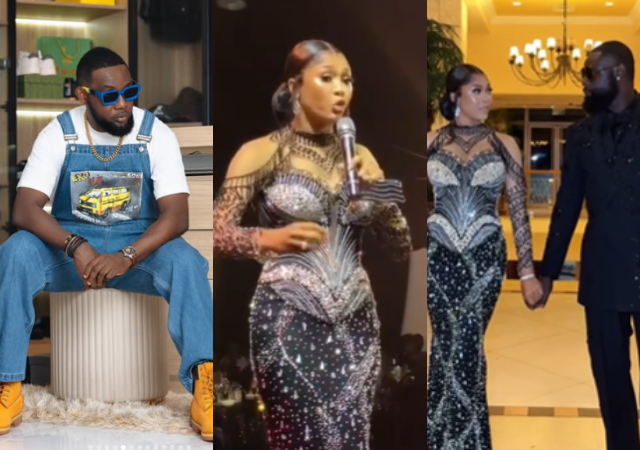 “Make una help me clap for wife wey dey house” – AY Makun hails brother’s wife over her speech