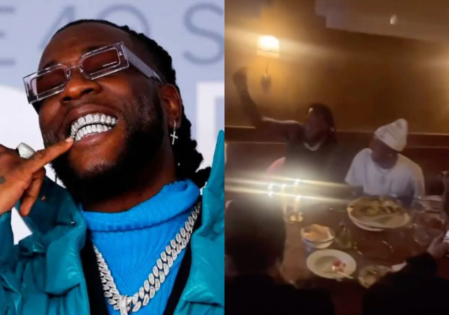 Burna Boy spotted having dinner with Real Madrid stars Vinicius, Rudiger & others in Paris 