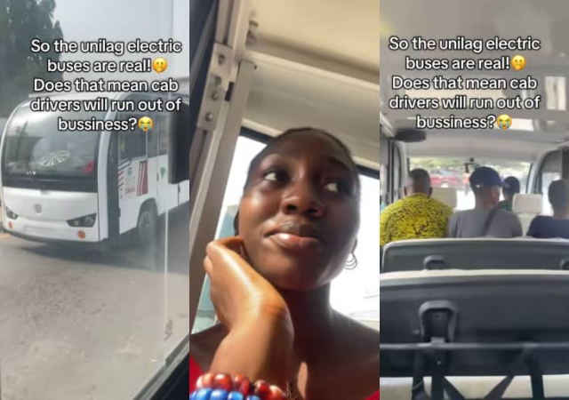 Nigeria lady shares experience as UNILAG introduces electric buses