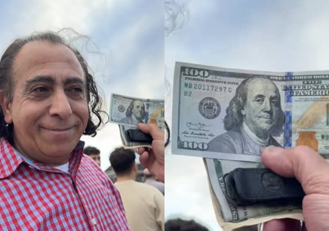 Man trends for striking resemblance to person on $100 bill