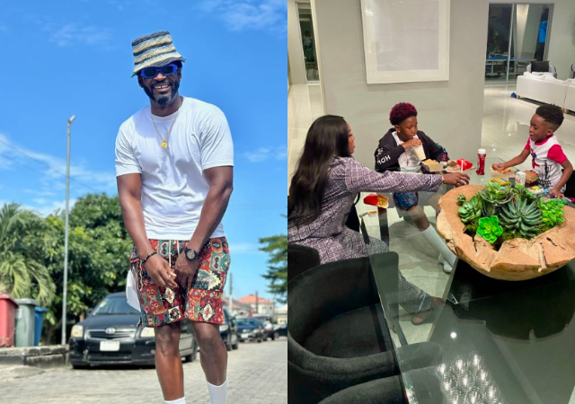 Tiwa Savage ex husband, Tee Billz shares cute photo of singer bonding with her son & stepson