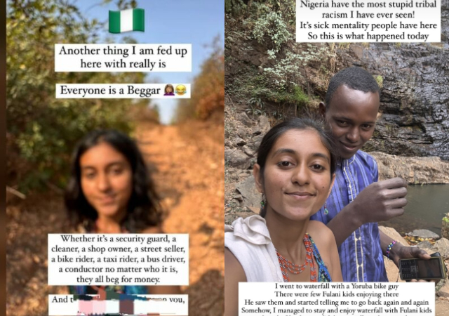 "God can’t save Nigeria" - Indian lady reveals, slams Nigerians begging culture after short visit