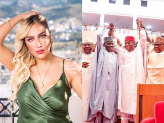 Laila Charani congratulates husband, Ned Nwoko as he moves to APC