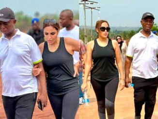 Regina Daniels absent as co-wife, Laila accompanies Ned Nwoko on tour