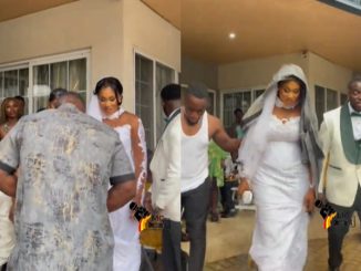 MC goes viral for removing his shirt to protect bride from rain