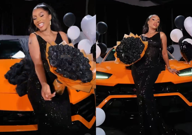 Congratulations pours as Mercy Eke acquires Lamborghini