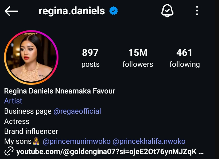 Regina Daniels screenshot