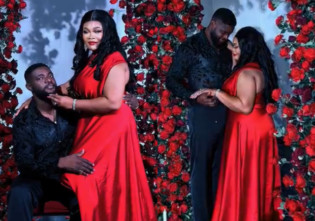 Actress Ruby Ojiakor & husband celebrate their first valentine as couple