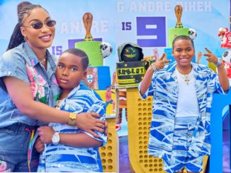 Actress Tonto Dikeh sweetly celebrates son as he clocks 9