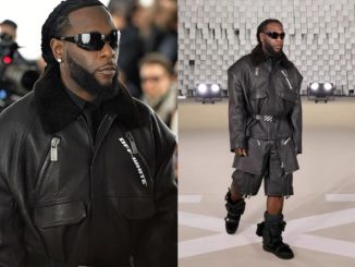 Singer Burna Boy makes runway debut during Paris Fashion Week