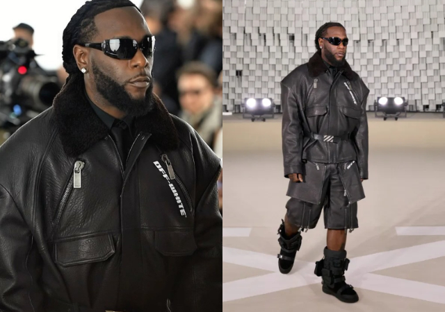 Singer Burna Boy makes runway debut during Paris Fashion Week