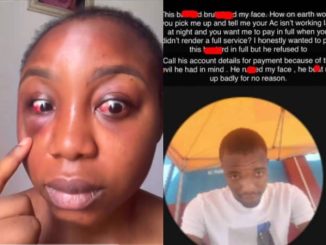 Nigerian lady lament after Indrive driver assault her over joke of deducting AC money