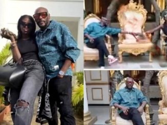 2Face spotted with lover Natasha at her grandfather, Esama of Benin’s palace