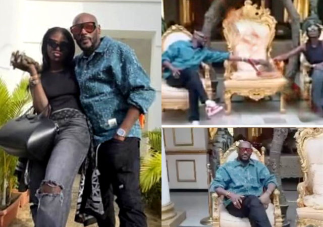 2Face spotted with lover Natasha at her grandfather, Esama of Benin’s palace