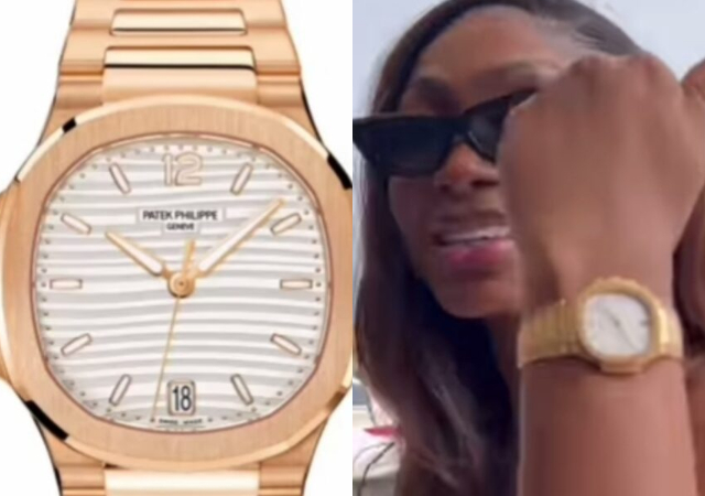 Netizens react to price of Sophia Egbueje's Patek wristwatch