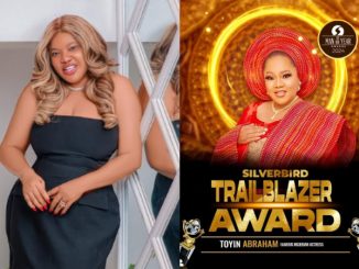 Silverbird set to honor Toyin Abraham with a Trailblazer award