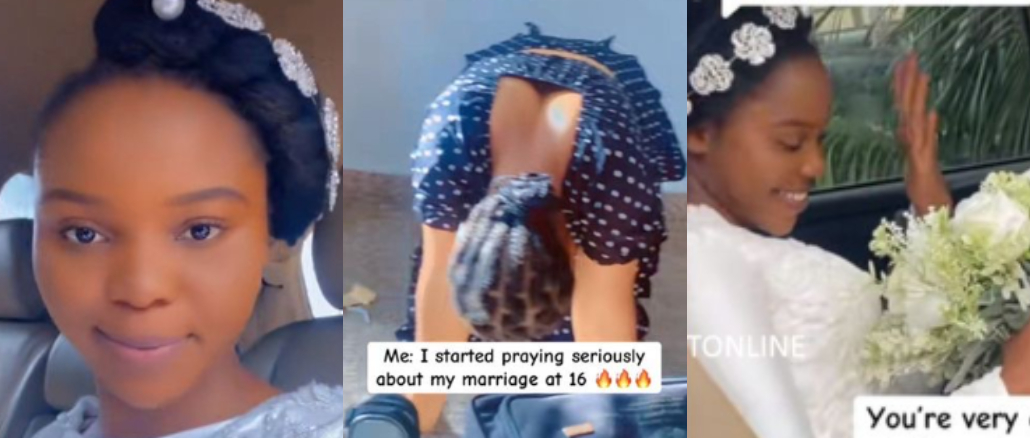 21-year-old bride discloses she started praying for marriage at 16