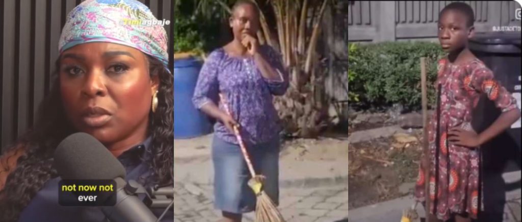 Just Adetoun Reveals Why She Didn't Blur the Face of the Sweeping Woman’s Daughter
