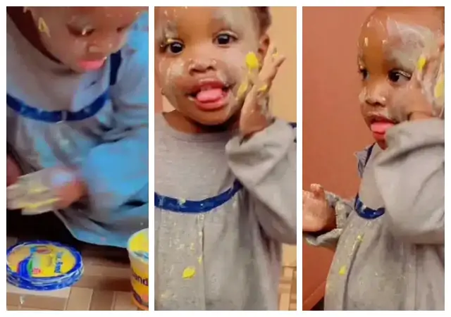 “I’ll take bread and sit down with her” - Reactions as mother nabs her daughter using butter for skin care